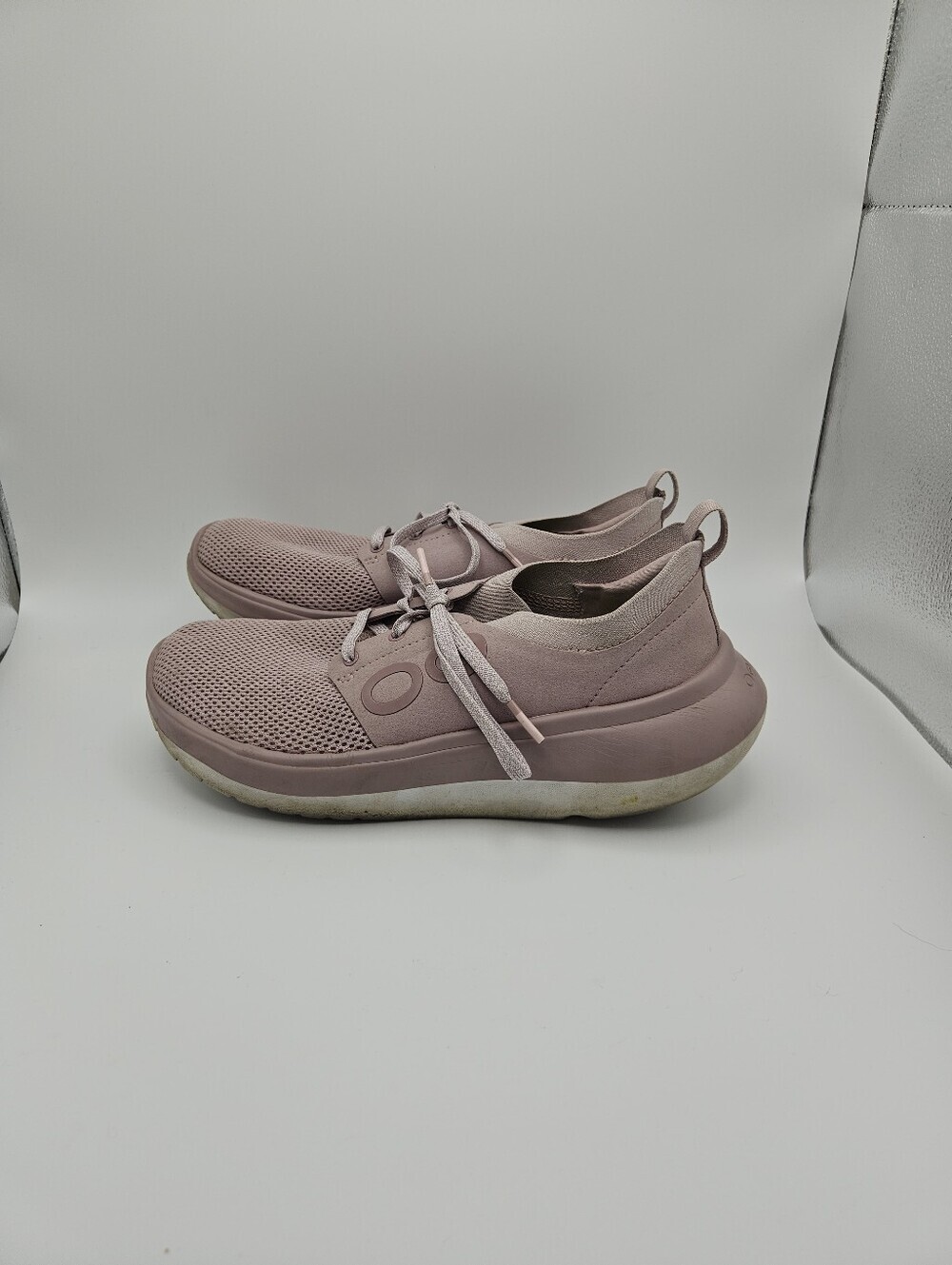 OOFOS OOmy Stride women's lace up sneakers in Stardust size 8M - Picture 3 of 9